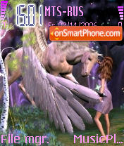 Capture d'écran Purple Fantasy thème