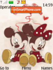 Скриншот темы Mickey and Minnie