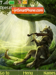 Wolf-musician theme screenshot