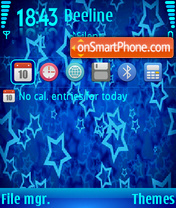 Blue Stars theme screenshot