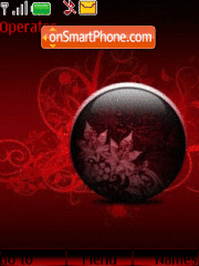 Debris red animated tema screenshot