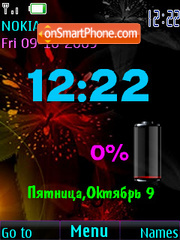 Capture d'écran Clock indicator colour thème