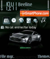 Aston Martin One 77 01 theme screenshot