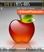 Glass Apple theme screenshot