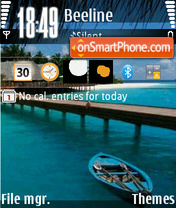 Sea with WM 6.5icons theme screenshot
