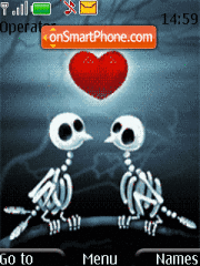 Love skeletov ptits es el tema de pantalla
