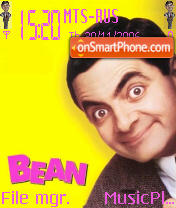 Скриншот темы Mr Bean 01
