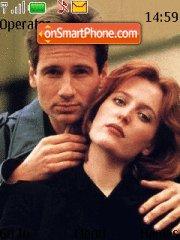 Capture d'écran X- files. Mulder & Scully thème