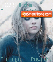 Скриншот темы Avril Lavigne 02