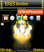 Fire 08 theme screenshot