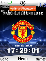 Man Utd Clock theme screenshot