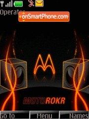 Capture d'écran Moto Rokr thème