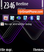 Capture d'écran Sound waves purple di FP1 thème