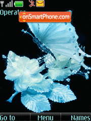 Blue butterfly, animation tema screenshot