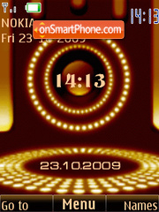 Скриншот темы Clock, date, animation