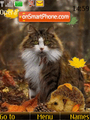 Capture d'écran Autumn, animals, animation thème