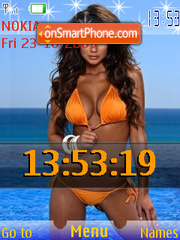 Bikini SWF tema screenshot