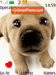 Capture d'écran Animated Puppy thème