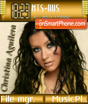 Скриншот темы Christina Aguilera 02