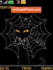 Cat, spiders, animation theme screenshot