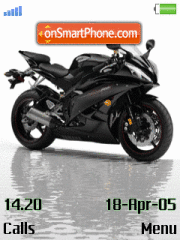 Black superbike theme screenshot