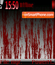 Blood Scrape theme screenshot