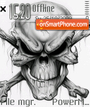 Skull 04 tema screenshot