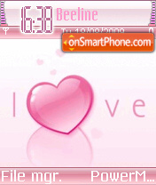 Pink Love 03 theme screenshot