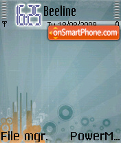 Orange Abstract 01 tema screenshot
