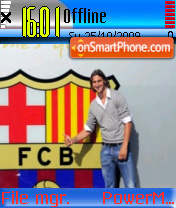 Скриншот темы Ibrahimovic In Barca