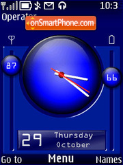 Dash O' Blue tema screenshot