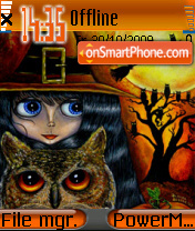 Скриншот темы Halloween Decorations