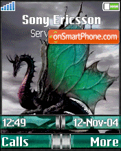 Animated Dragon tema screenshot