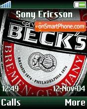 Becks V2 tema screenshot