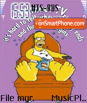 Capture d'écran Simpson 2 thème