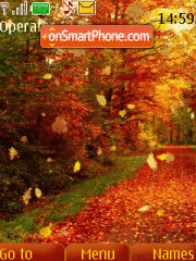 Autumn animated tema screenshot