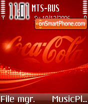 Coca Cola tema screenshot