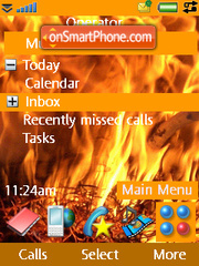 Fire theme screenshot
