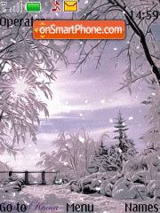 Snow Animated tema screenshot
