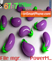Eggplant es el tema de pantalla