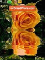 Capture d'écran Orange Roses thème