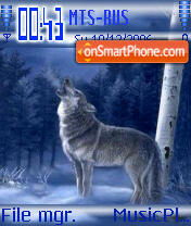 Capture d'écran Wolf thème