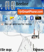 E61 Winter theme screenshot