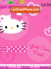 Hello Kitty 32 theme screenshot