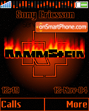 Rammstein Animated theme screenshot