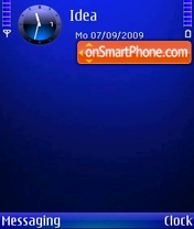 Blue Mania tema screenshot