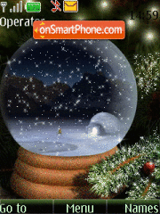Snow ball theme screenshot