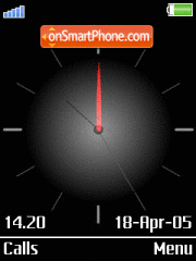 Black Clock theme screenshot