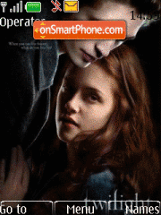 Скриншот темы Bella and Edward