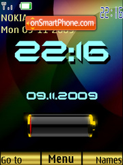 Battery Noir Rainbow theme screenshot